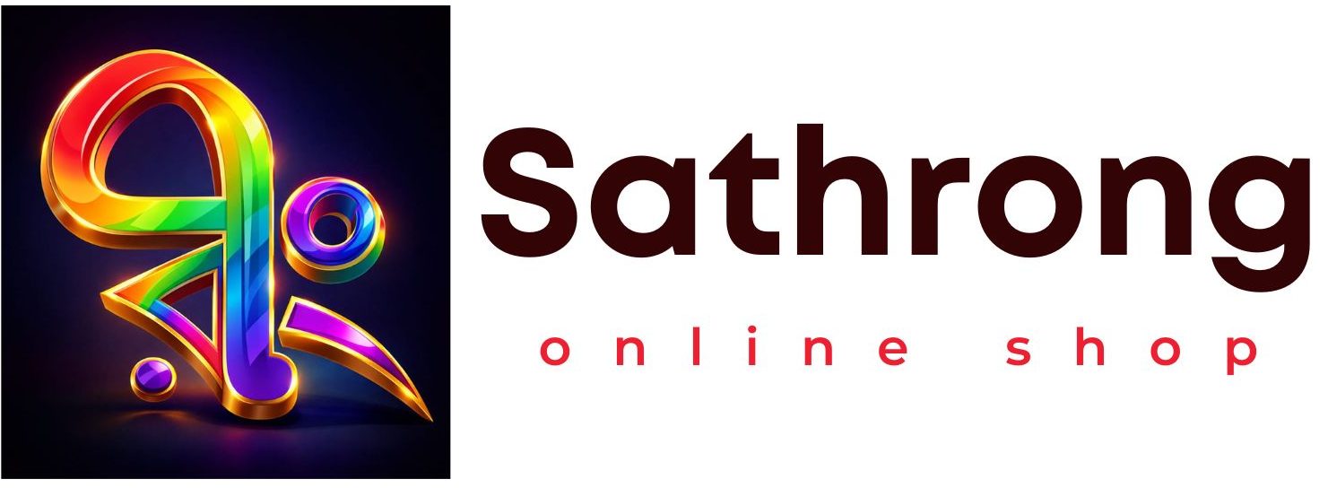 Sathrong Fashion official colorful fashion brand logo for website favicon and online branding